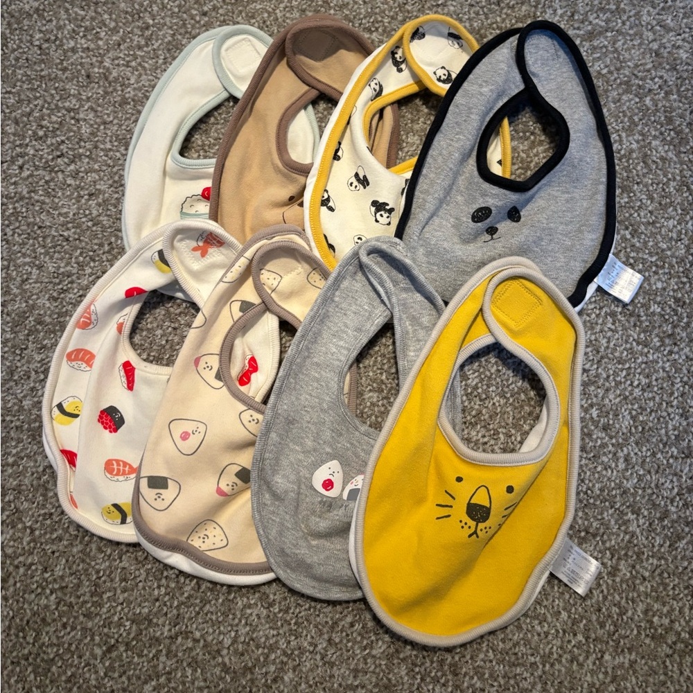 Assorted Baby Bibs From Japan (8 pieces)